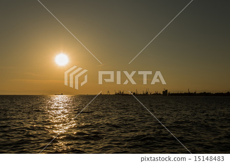 sunset in Thessaloniki 15148483