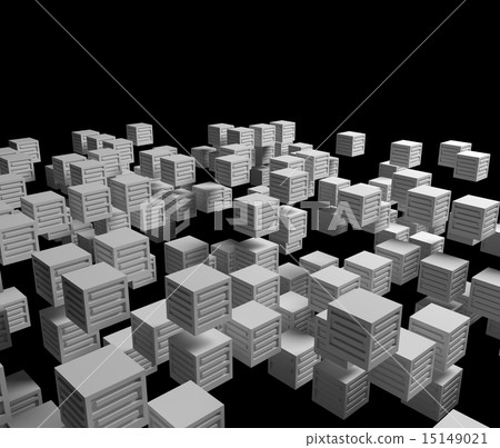 立方體背景材料-插圖素材[15149021] - PIXTA圖庫
