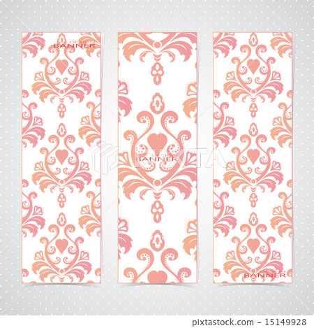 Collection vertical banners in the style of Baroque . Modern Vector Illustration Collection vertical banners in the style of Baroque . Modern Vector Illustration 15149928