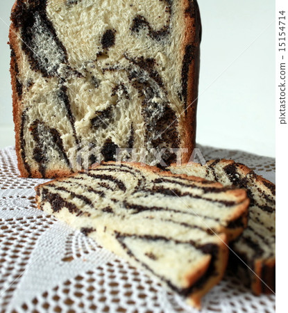 cut off Homemade papaverous cake cut off Homemade papaverous cake 15154714