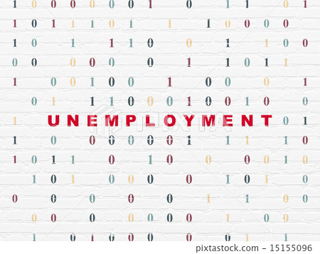 Finance concept: Unemployment on wall background Finance concept: Unemployment on wall background 15155096