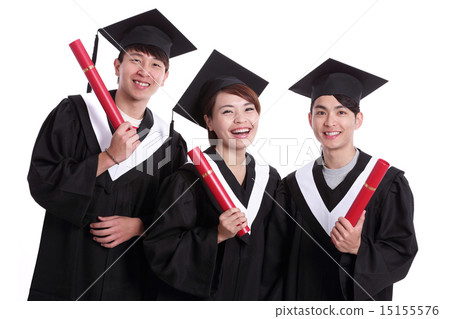 group of happy graduates student 15155576