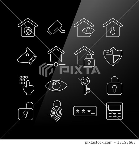 Home security concept icon - Stock Illustration [15155665] - PIXTA