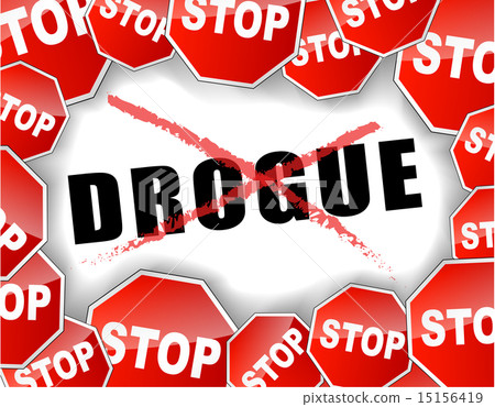 Stop Drugs French Illustration Stock Illustration 15156419 Pixta