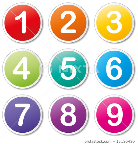 Vector numbers icons Vector numbers icons 15156450