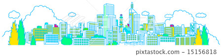 Illustration of Sendai city 15156818