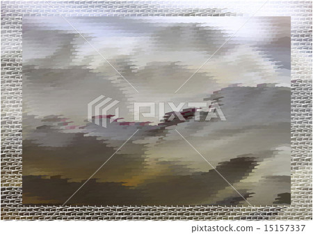 Abstract fantastic grey landscape 15157337