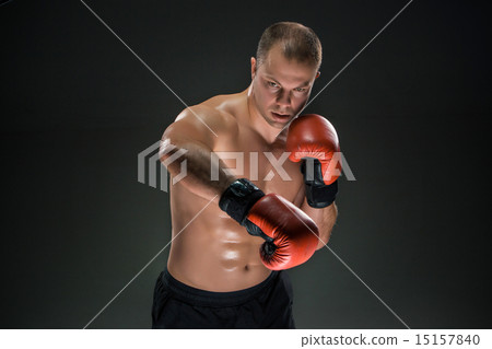Young Boxer boxing Young Boxer boxing 15157840