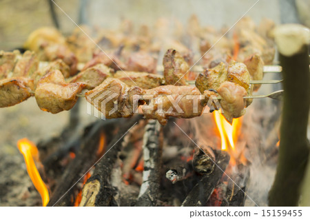 Process preparation of a shish kebab 15159455