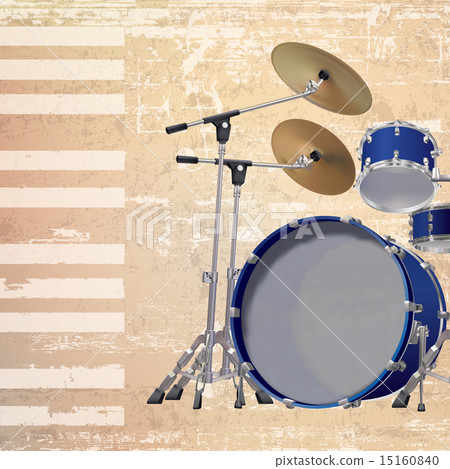 abstract grunge background with drum kit abstract grunge background with drum kit 15160840