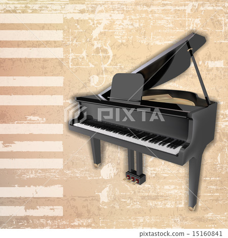 abstract grunge background with grand piano abstract grunge background with grand piano 15160841