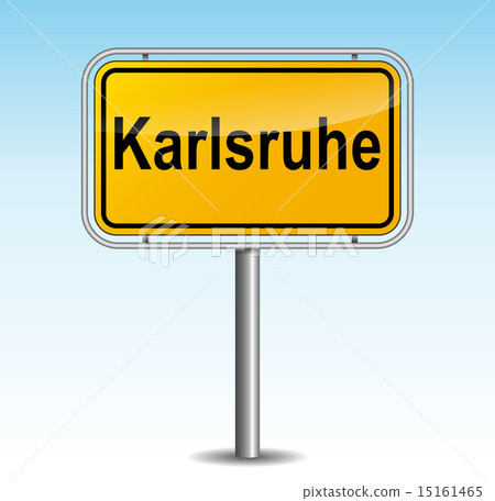 Vector karlsruhe signpost Vector karlsruhe signpost 15161465
