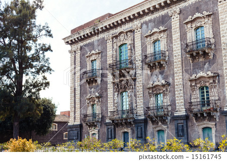 baroque style building in Catania city, Sicily 15161745