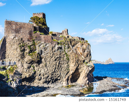 Norman castle and Islands of the Cyclops, Sicily Norman castle and Islands of the Cyclops, Sicily 15161749