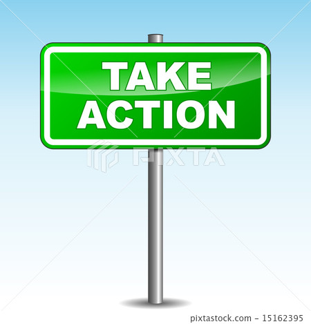 Vector take action signpost Vector take action signpost 15162395