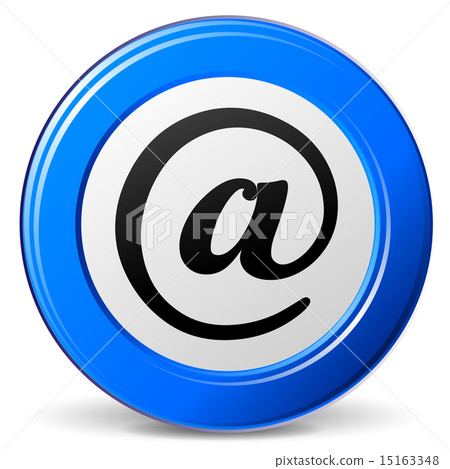 Vector blue at-sign icon 15163348