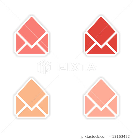 assembly realistic sticker design on paper email assembly realistic sticker design on paper email 15163452