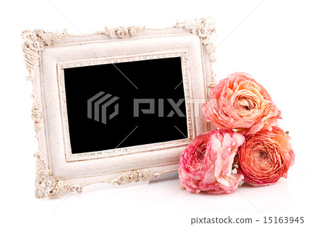 intage frame with rose intage frame with rose 15163945