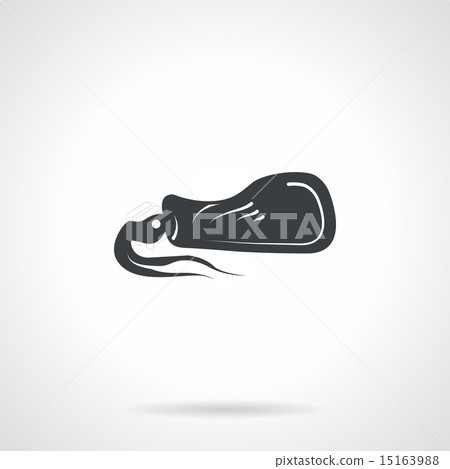 Squid black vector icon 15163988