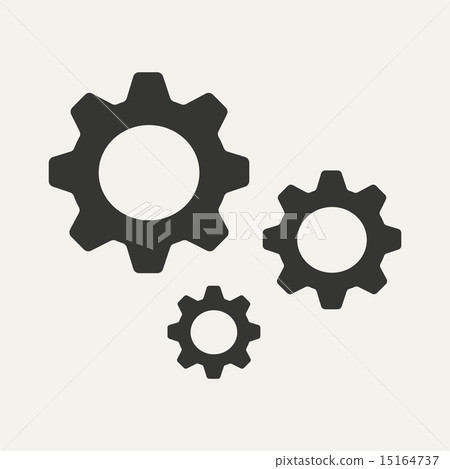 Flat in black and white mobile application settings Flat in black and white mobile application settings 15164737