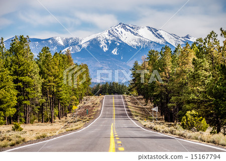 landscape with Humphreys Peak Tallest in Arizona 15167794
