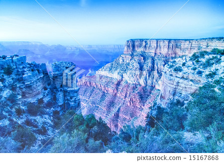 Grand Canyon sunny day with blue sky 15167868