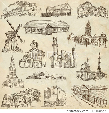 Architecture, Famous places - illustrations Architecture, Famous places - illustrations 15168544