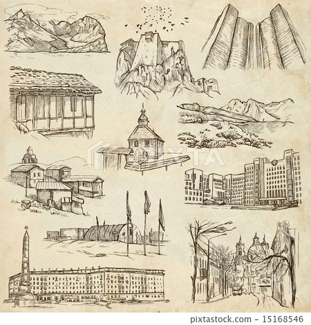 Architecture, Famous places - illustrations Architecture, Famous places - illustrations 15168546
