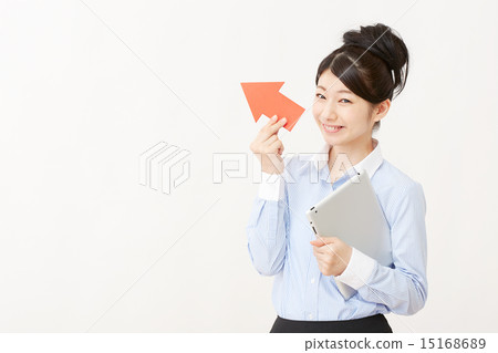 Business sweeping pointed by arrow 15168689