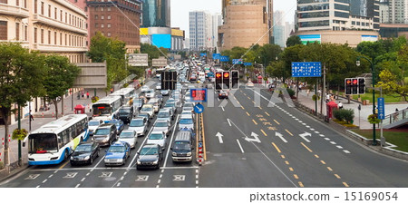 Traffic jam in Shanghai 15169054