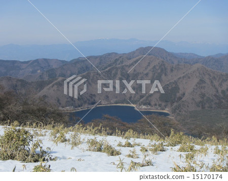 From Ryugagake peak summary Lake Motosu 2 15170174