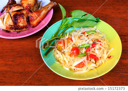 Green papaya salad Green papaya salad 15172373