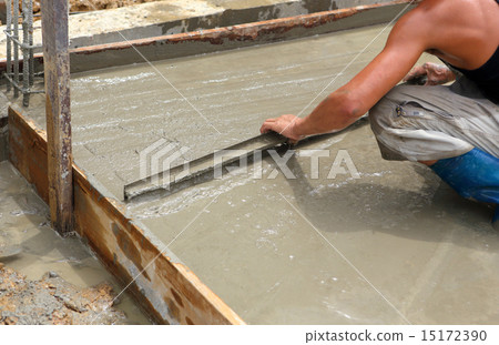 a plasterer concrete worker at floor work a plasterer concrete worker at floor work 15172390