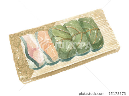 Persimmon leaf sushi 15178373