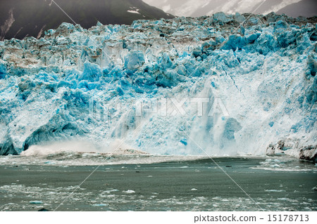 Hubbard Glacier while melting in Alaska 15178713