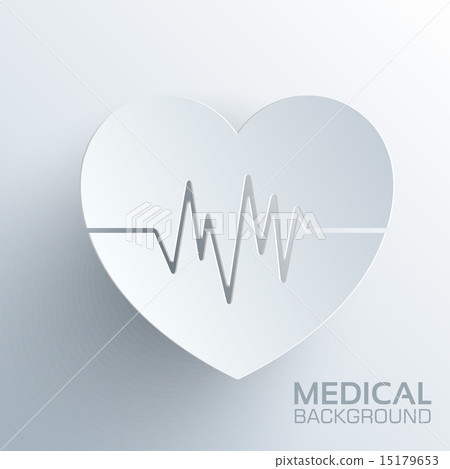 paper medical heart vector background paper medical heart vector background 15179653