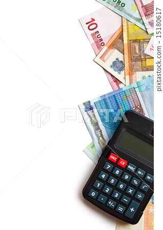 euro banknotes and calculator euro banknotes and calculator 15180617