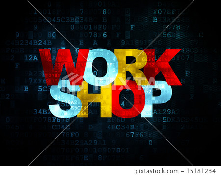 Education concept: Workshop on Digital background 15181234
