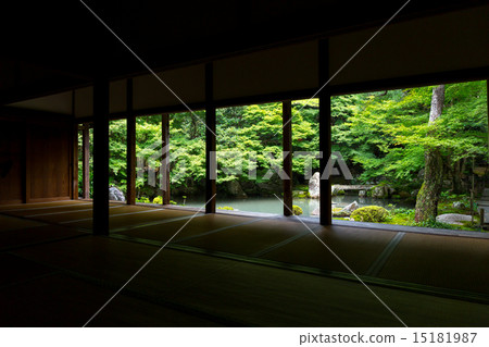 蓮花寺廟新綠色 15181987