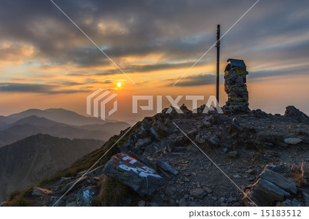 The Negoiu Peak. Fagaras Mountains, Romania The Negoiu Peak. Fagaras Mountains, Romania 15183512
