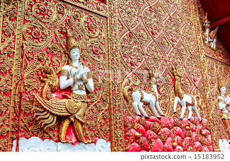 old antique of Stucco walls thai culture style old antique of Stucco walls thai culture style 15183952