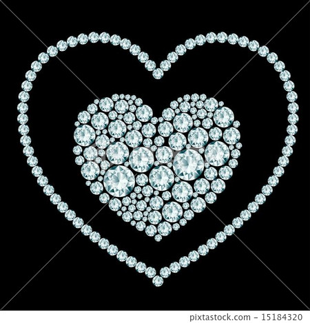 Heart diamond composition Heart diamond composition 15184320
