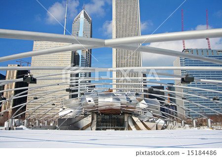 Jay Pritzker Pavilion in winter at Millennium Park 15184486