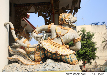 Hanuman statue decorated in Thai temple 15184504