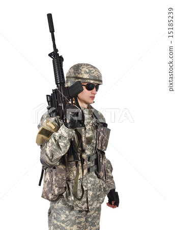 soldier with rifle soldier with rifle 15185239