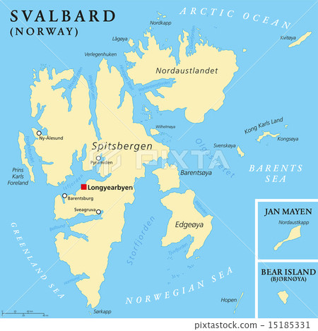 Svalbard Political Map 15185331