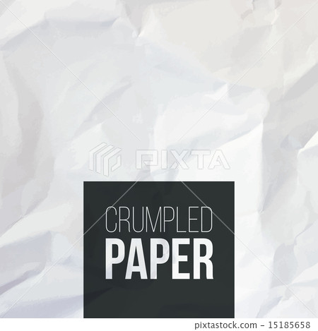 Texture of white crumpled paper background 15185658