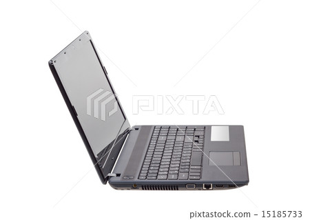 Modern laptop isolated on white background 15185733