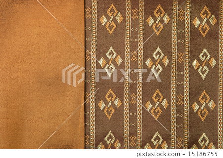 Traditional Thai fabric pattern as background 15186755