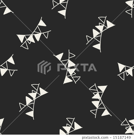 doodle decorative flag seamless pattern background doodle decorative flag seamless pattern background 15187149